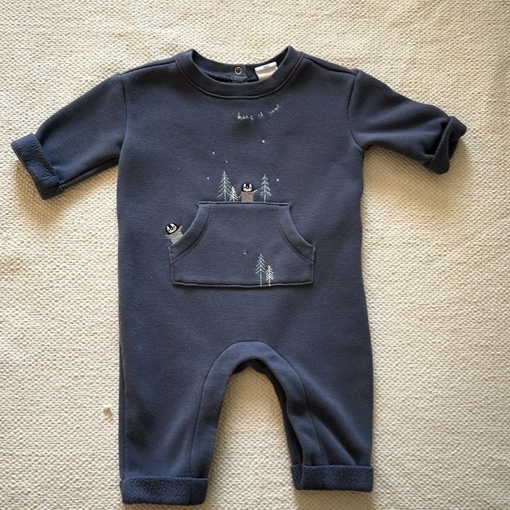 Baby Gap Cozy Sherpa Lined One-Piece